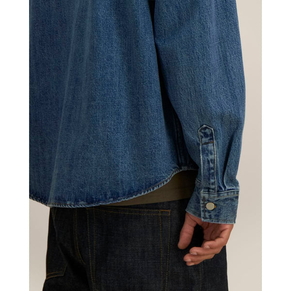Overshirt Unisex In Denim Palmer - personalizzabile con logo