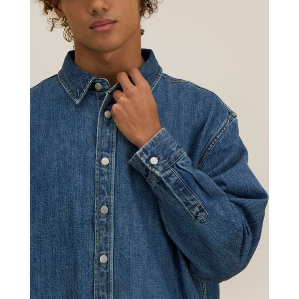 Overshirt Unisex In Denim Palmer - personalizzabile con logo