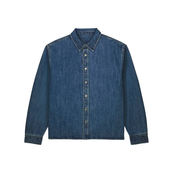 Overshirt Unisex In Denim Palmer - personalizzabile con logo
