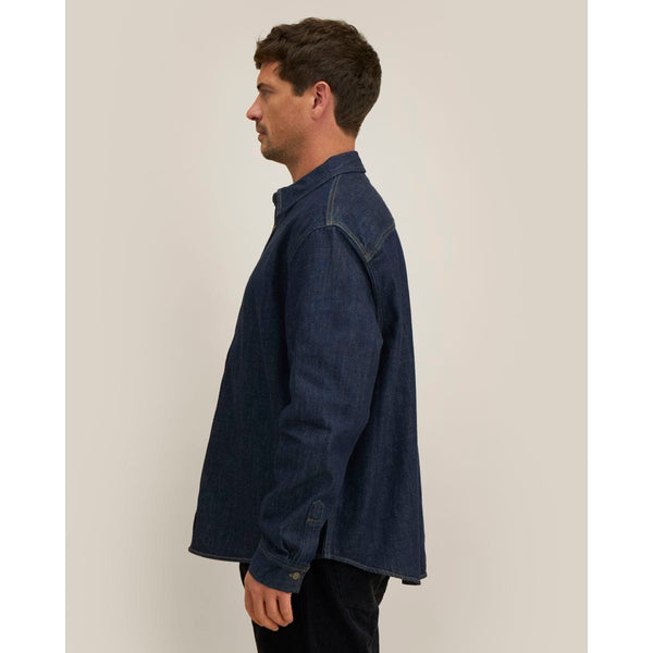 Overshirt Unisex In Denim Palmer - personalizzabile con logo