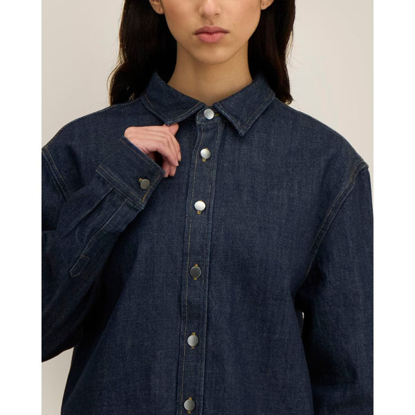 Overshirt Unisex In Denim Palmer - personalizzabile con logo