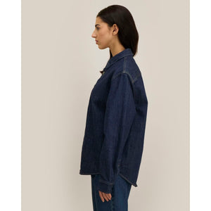 Overshirt Unisex In Denim Palmer - personalizzabile con logo