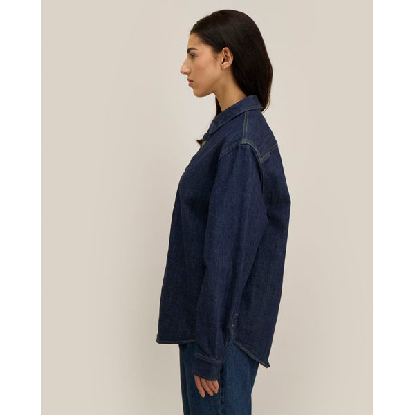 Overshirt Unisex In Denim Palmer - personalizzabile con logo