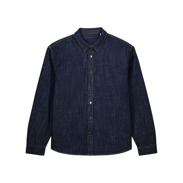 Overshirt Unisex In Denim Palmer - personalizzabile con logo