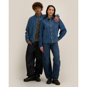 Overshirt Unisex In Denim Palmer - personalizzabile con logo