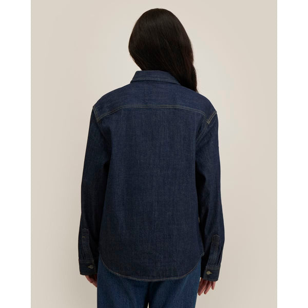 Overshirt Unisex In Denim Palmer - personalizzabile con logo