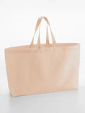 Oversized Canvas Tote Bag rosa - personalizzabile con logo