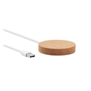 Pad ricarica wireless beige - personalizzabile con logo