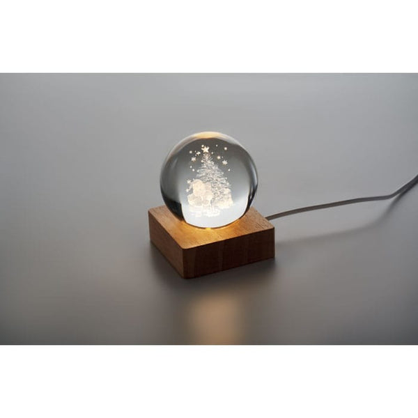 Palla di Natale con LED natural - personalizzabile con logo