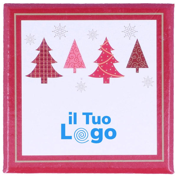 Palla di Natale in scatola arcobaleno - personalizzabile con logo