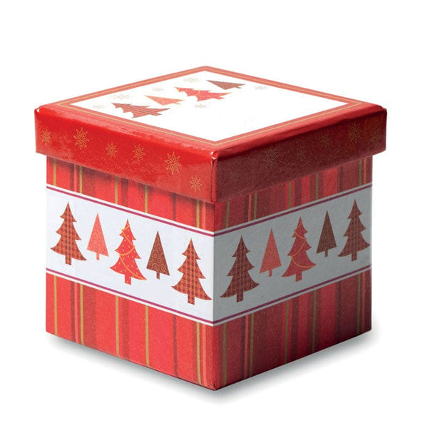 Palla di Natale in scatola arcobaleno - personalizzabile con logo