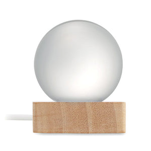 Palla di vetro a LED natural - personalizzabile con logo