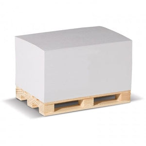 Pallet Block 12x8x6cm Bianco - personalizzabile con logo