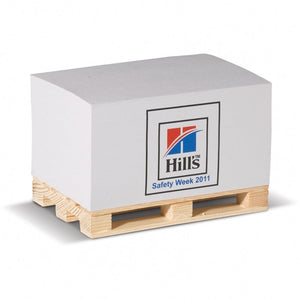 Pallet Block 12x8x6cm Bianco - personalizzabile con logo