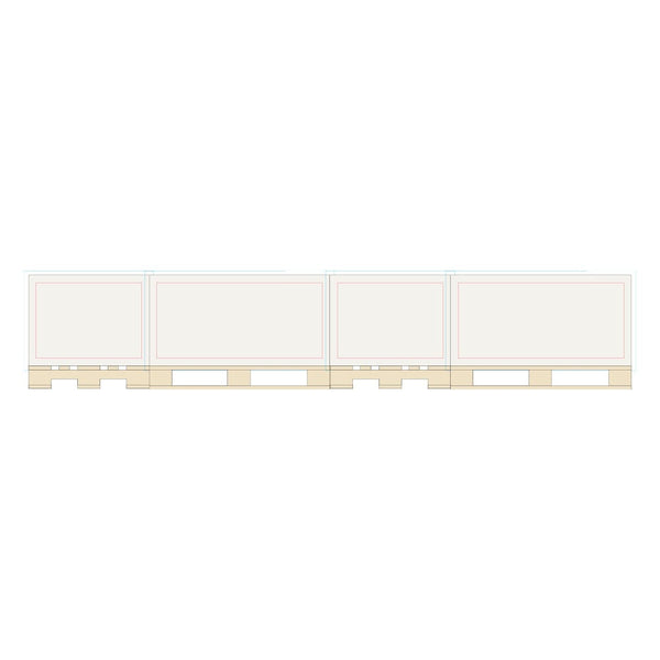 Pallet Block 12x8x6cm Bianco - personalizzabile con logo