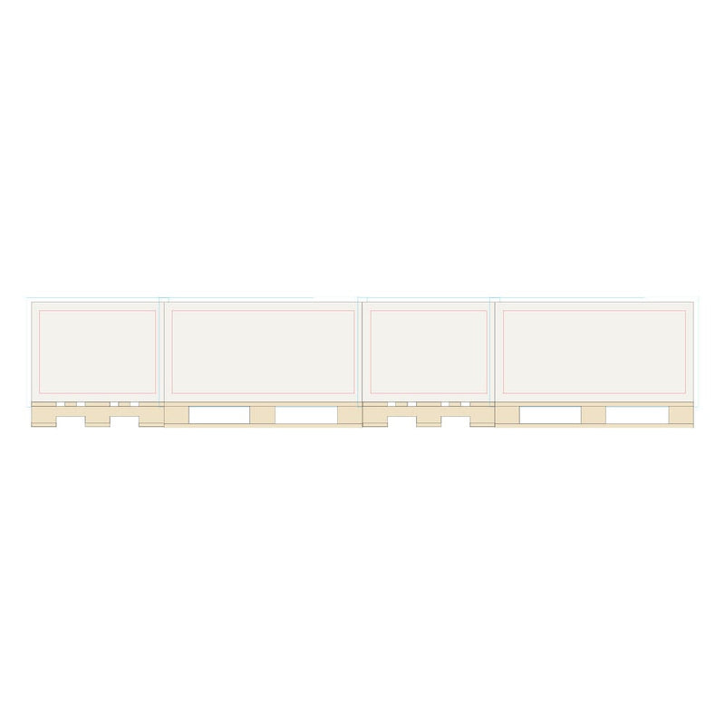 Pallet Block 12x8x6cm Bianco - personalizzabile con logo