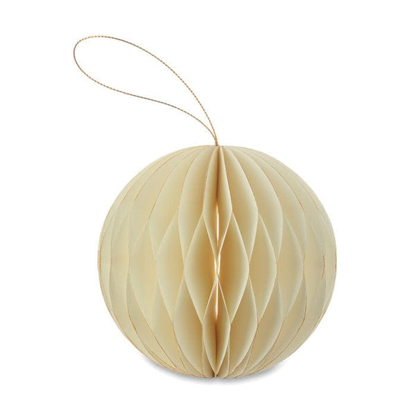 Pallina Natale in carta pieghevole - personalizzabile con logo