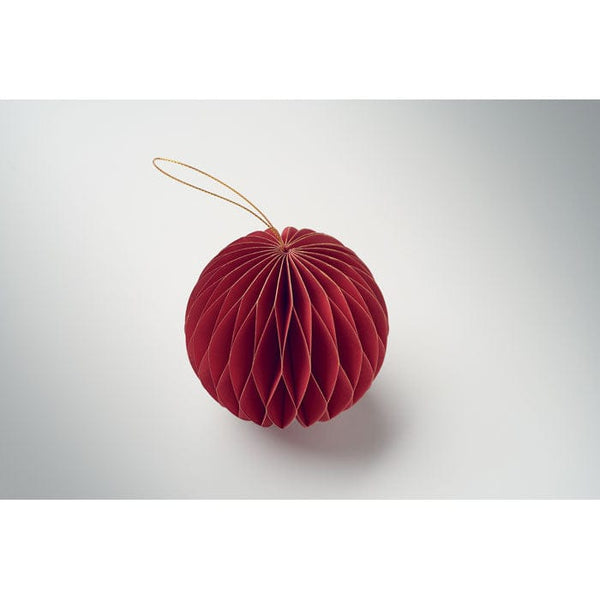 Pallina Natale in carta pieghevole - personalizzabile con logo