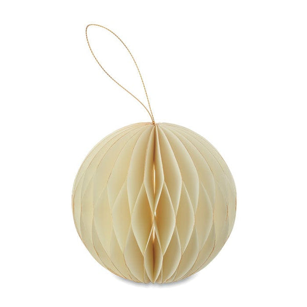 Pallina Natale in carta pieghevole - personalizzabile con logo