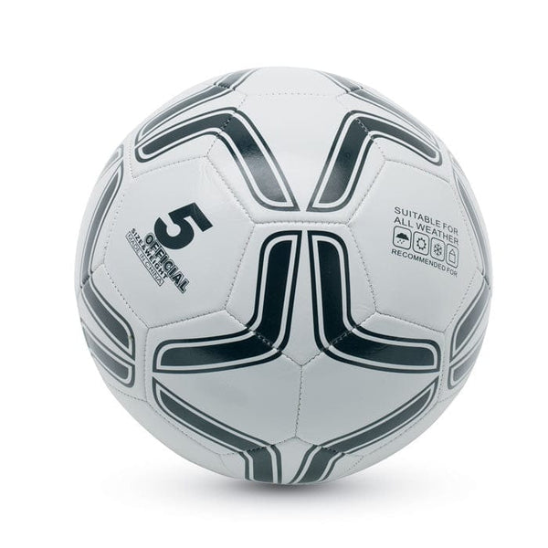 Pallone da calcio in PVC 21.5cm bianco - personalizzabile con logo