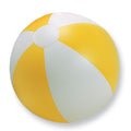 Pallone da spiaggia gonfiabile giallo - personalizzabile con logo