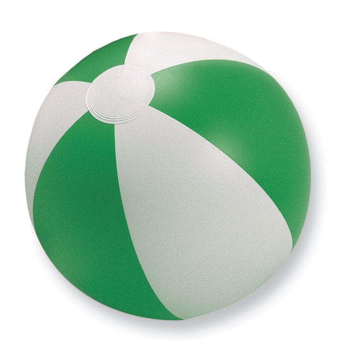 Pallone da spiaggia gonfiabile verde - personalizzabile con logo