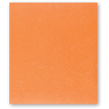 Panno da cucina bio personalizzato 17 x 20 cm / Arancione - personalizzabile con logo