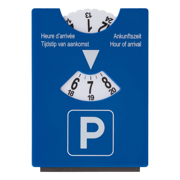 Parchimetro EU e raschighiaccio Blu - personalizzabile con logo