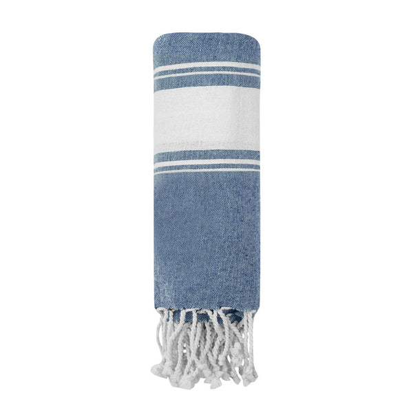 Pareo Asciugamano Botari blu navy - personalizzabile con logo