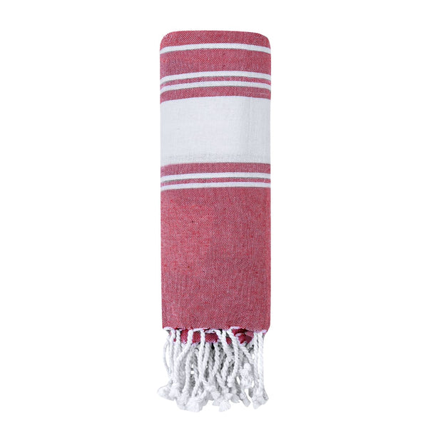 Pareo Asciugamano Donell rosso - personalizzabile con logo