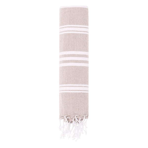 Pareo Asciugamano Harlow natural - personalizzabile con logo