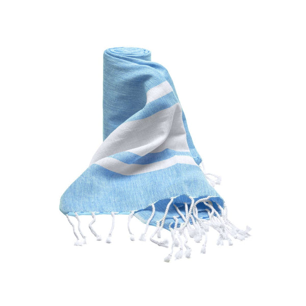 Pareo Asciugamano Suntan azzurro - personalizzabile con logo
