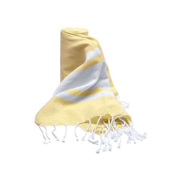 Pareo Asciugamano Suntan giallo - personalizzabile con logo