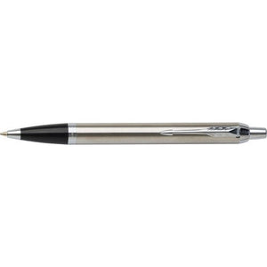 Parker, penna a sfera IM in ottone cromato color argento - personalizzabile con logo