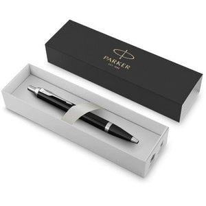 Parker, penna a sfera IM in ottone laccato refil blu - personalizzabile con logo