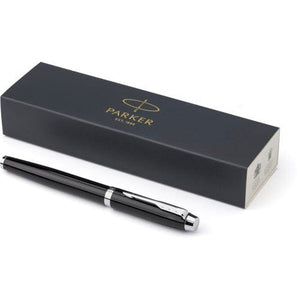 Parker, penna a sfera IM in ottone laccato refil nero nero - personalizzabile con logo