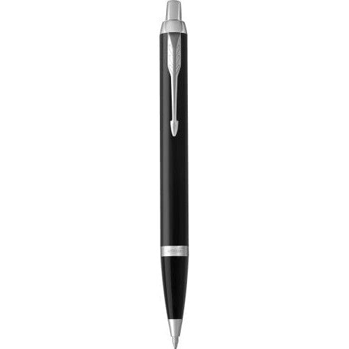 Parker, penna a sfera IM in ottone laccato refil blu nero - personalizzabile con logo