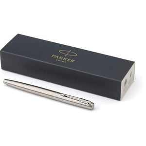 Parker, penna a sfera Jotter Core in acciaio inossidabile con cappuccio - personalizzabile con logo