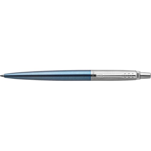 Parker, penna a sfera Jotter Core in acciaio inox azzurro / Blue refill - personalizzabile con logo