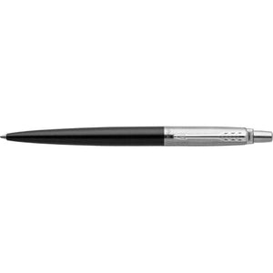 Parker, penna a sfera Jotter Core in acciaio inox nero / Blue refill - personalizzabile con logo