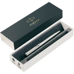 Parker, penna a sfera Vector in acciaio inox color argento - personalizzabile con logo