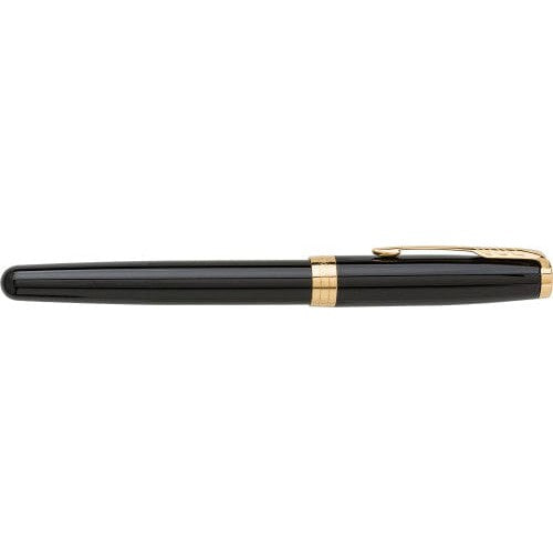 Parker, penna rollerball Sonnet in acciaio inox e ottone laccato finiture oro - personalizzabile con logo