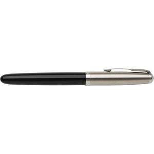 Parker, penna stilografica 51 in acciaio inox nero - personalizzabile con logo