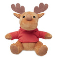 Peluche a forma di renna Rosso - personalizzabile con logo