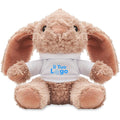 Peluche coniglietto con felpa Bianco - personalizzabile con logo