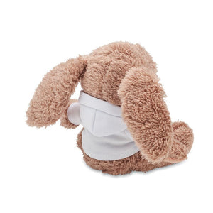 Peluche coniglietto con felpa Bianco - personalizzabile con logo