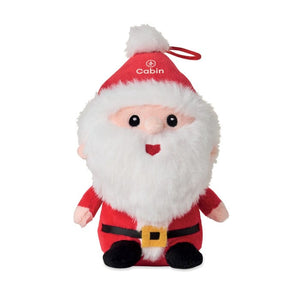 Peluche di Babbo Natale Rosso - personalizzabile con logo
