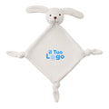 Peluche doudou per neonati bianco - personalizzabile con logo