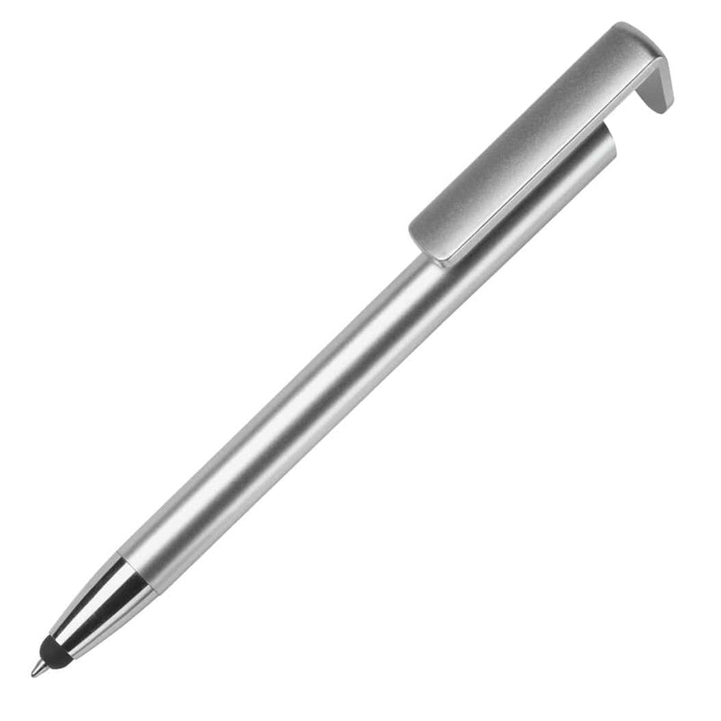 Penna 3 in 1 touch color argento - personalizzabile con logo