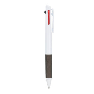 Penna a 3 colori con impugnatura e cordino - personalizzabile con logo